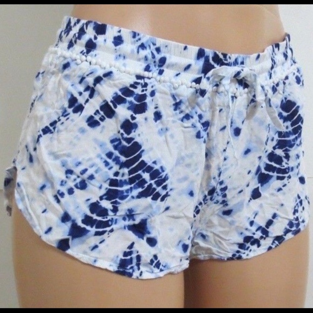Victoria’s Secret Blue Tie Dye Sleep Shorts